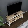 Hanah Home Merrion Soporte de TV Blanco y Roble